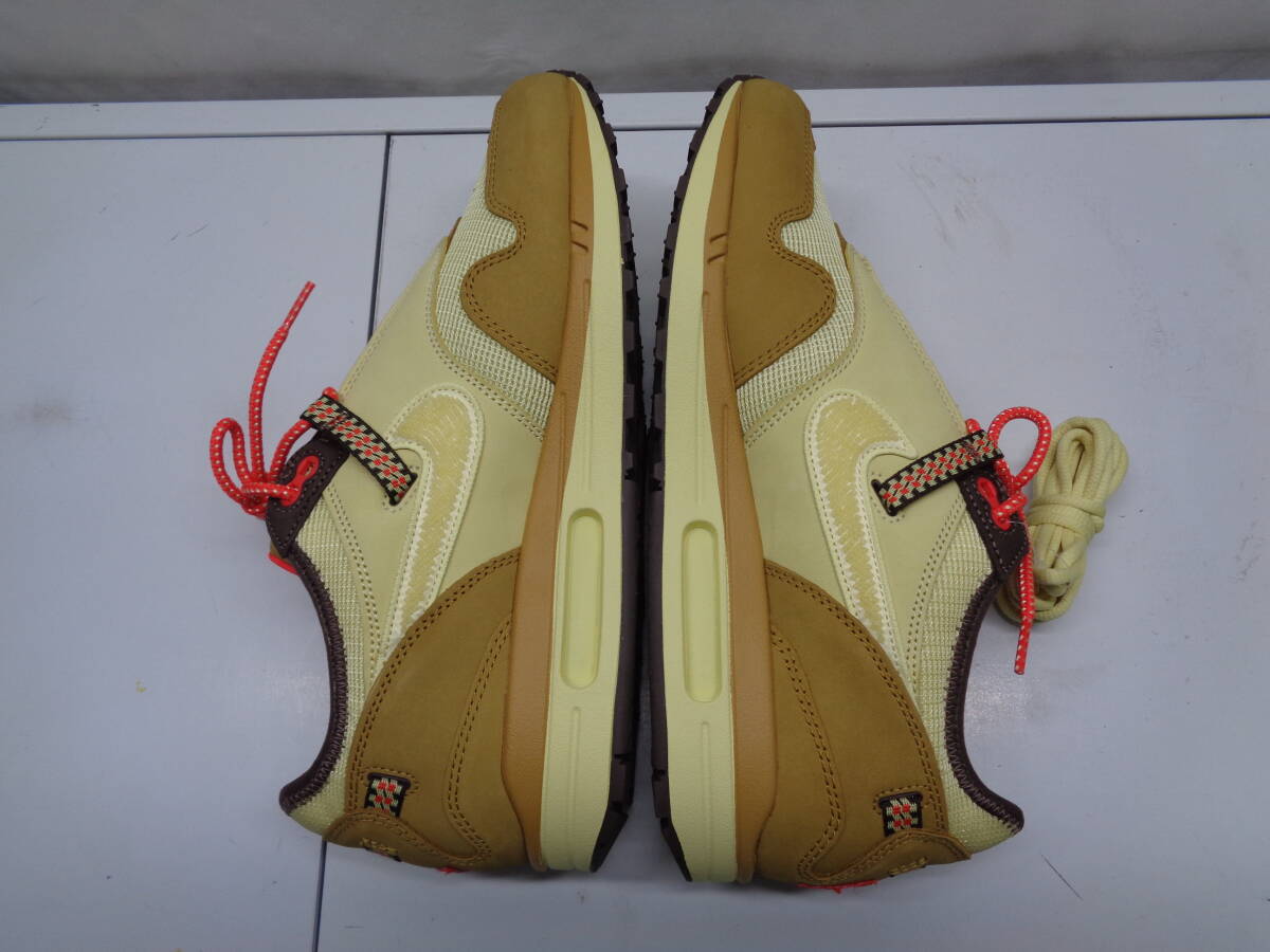 77-30 спортивные туфли NIKE AIR MAX 1 Travis Scott air max тигр vi s Scott DO9392-701 за границей товар 