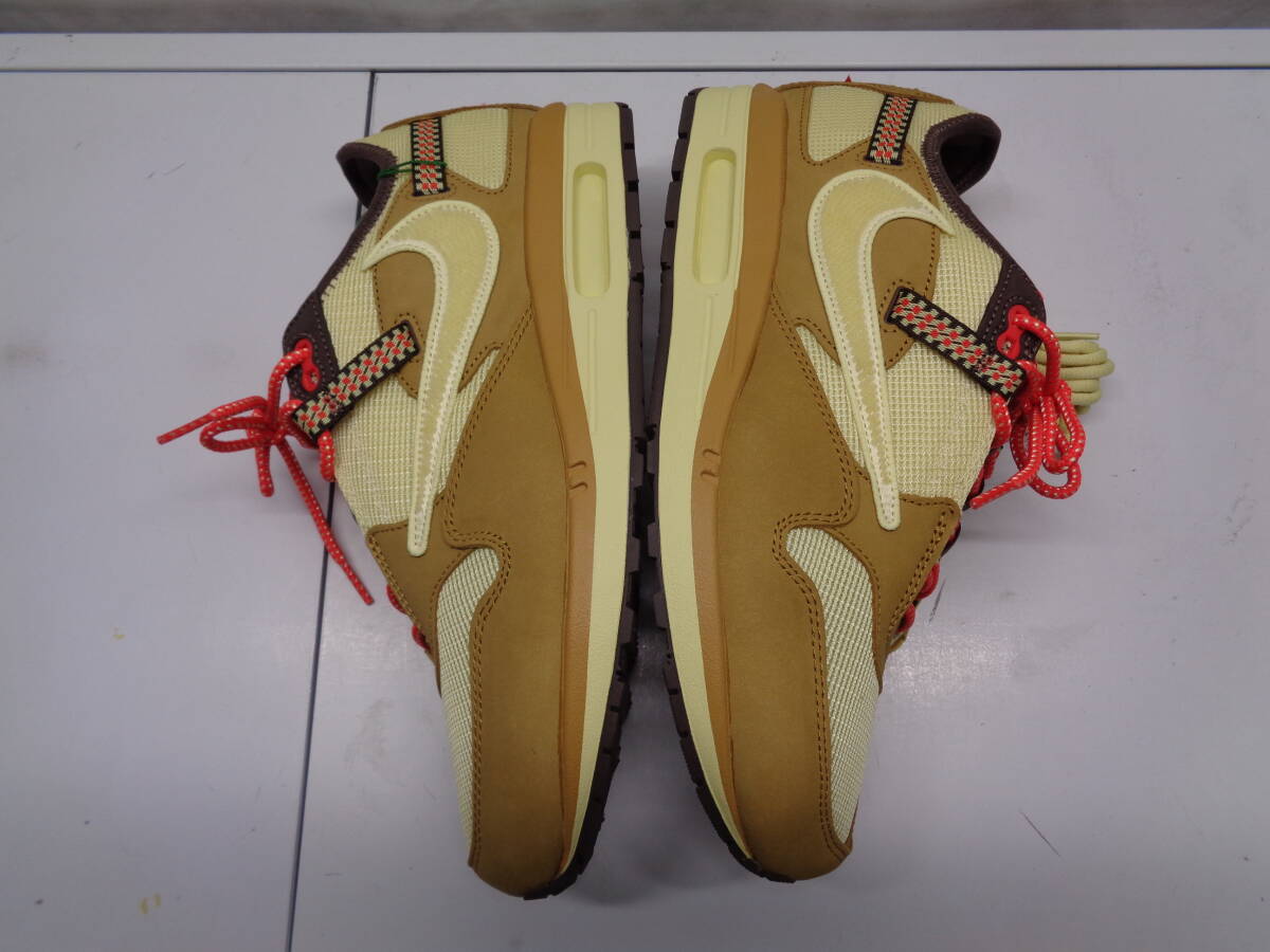 77-30 спортивные туфли NIKE AIR MAX 1 Travis Scott air max тигр vi s Scott DO9392-701 за границей товар 