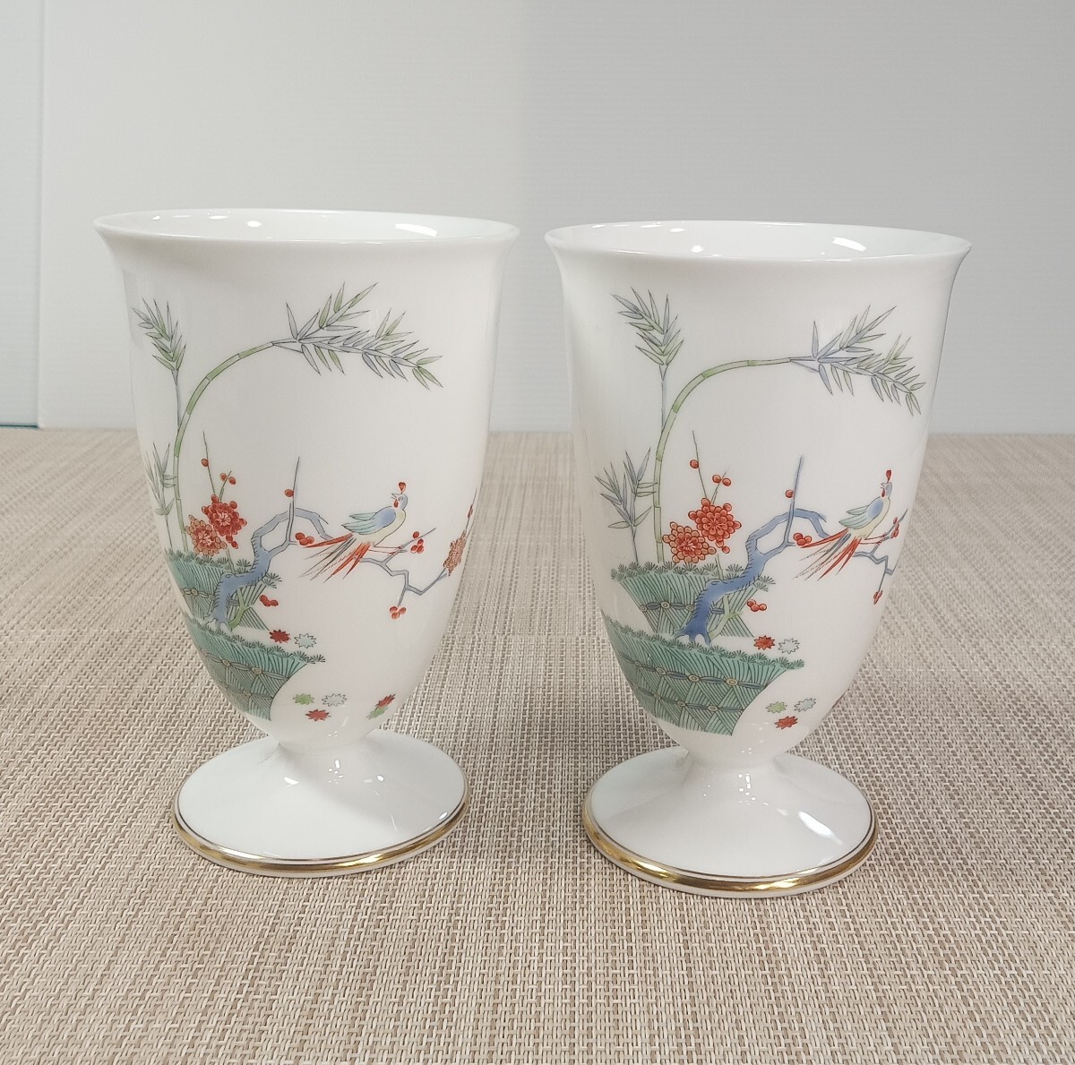 赤繪町工房 香蘭社 カップ 4点 小皿 3点 計7点 まとめて_画像4