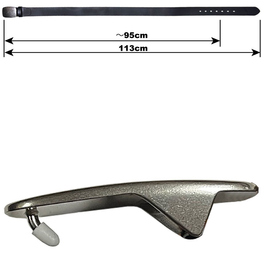 ■ 極厚 最厚部 4.4mm 40mm幅 数量限定 1円 スタート 新品 日本製 姫路レザー BK ベルト ANTIQUE 牛革 バックル ミリタリー 栃木レザー ■_画像3