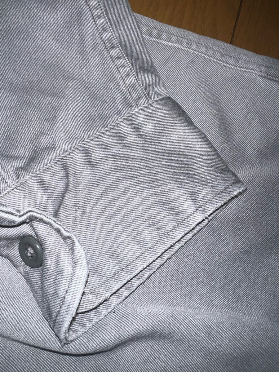 40〜50s PENNEY'S BIG MAC ペニーズ ビッグマック ワーク コットンツイル チノシャツ グレー マチ付き USA製 vintage ビンテージ 60s_画像4