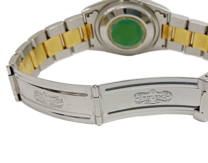 ROLEX ロレックス 腕時計 Ref.16203 P番台 Cal.3135 デイトジャスト メンズ グレー ローマン インデックス K18/SS コンビ 自動巻 AT 不動品_画像5