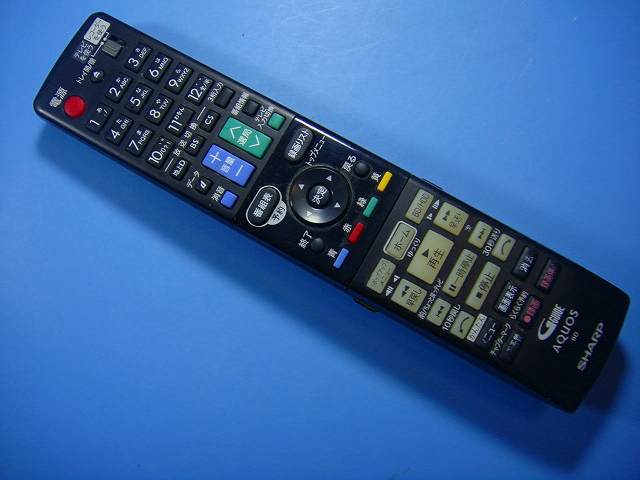 GB112PA シャープ SHARP BDレコーダー リモコン 送料無料 スピード発送 即決 動作確認済 不良品返金保証 純正 D5156_画像1