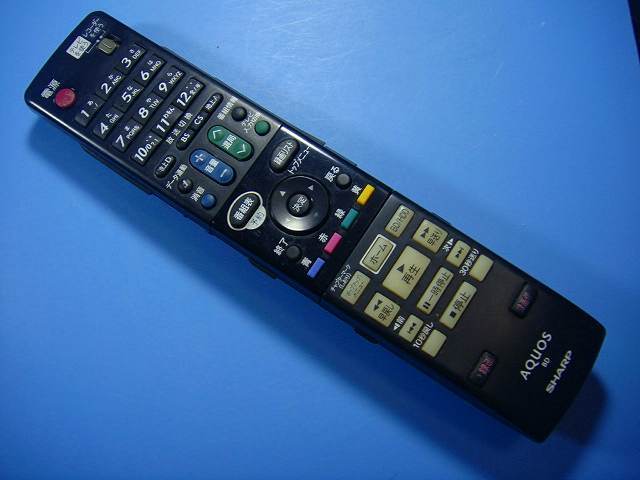 GA810PA シャープ SHARP BDレコーダー リモコン 送料無料 スピード発送 即決 動作確認済 不良品返金保証 純正 D5155_画像1