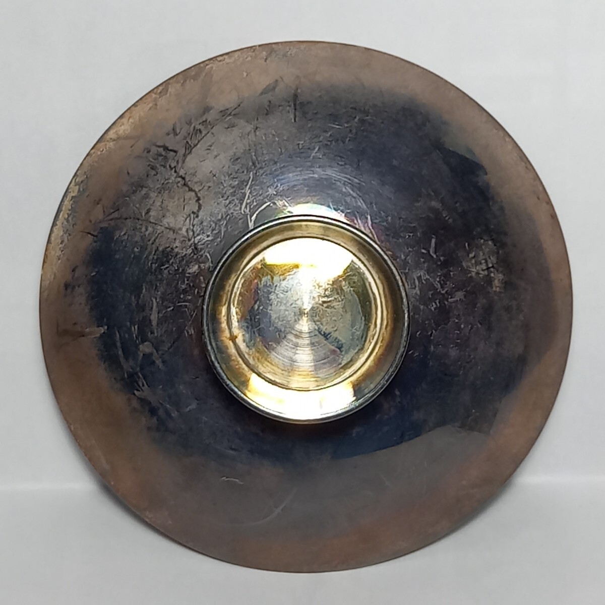 серебряный чашечка для сакэ журавль. map оригинальный серебряный 68.69g посуда для сакэ SILVER