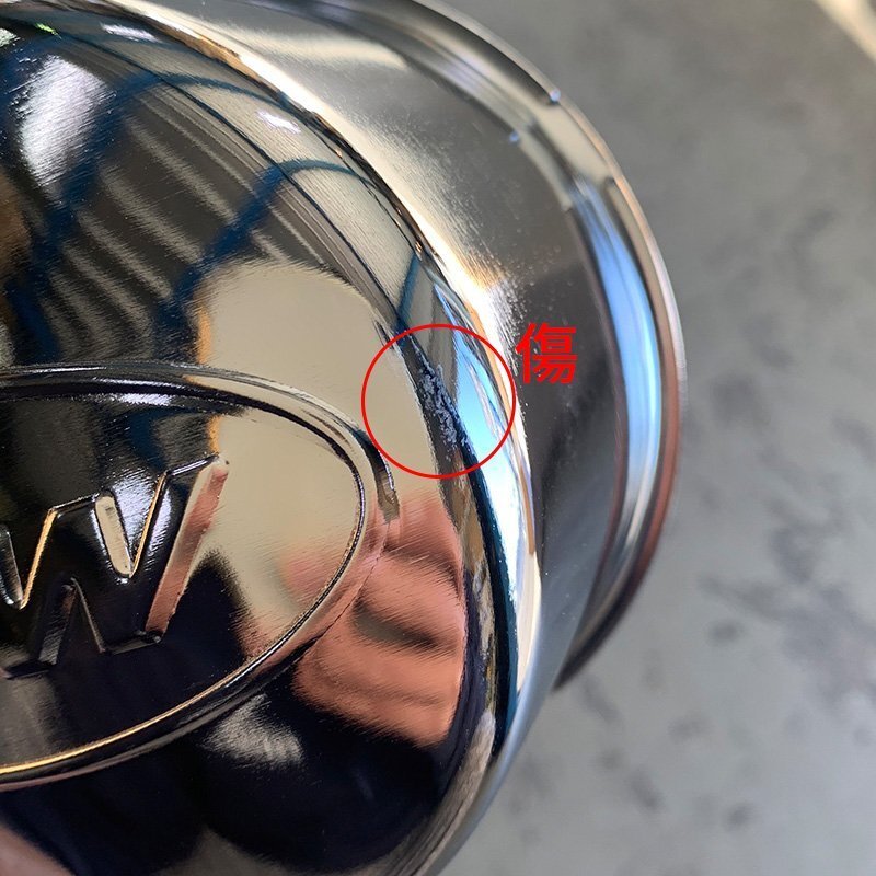 ●激安スタート B品訳あり TSW クローム センターキャップ 6穴専用 6H 4個セット デイトナ DAYTONA STAR ホイール キャップ_画像5