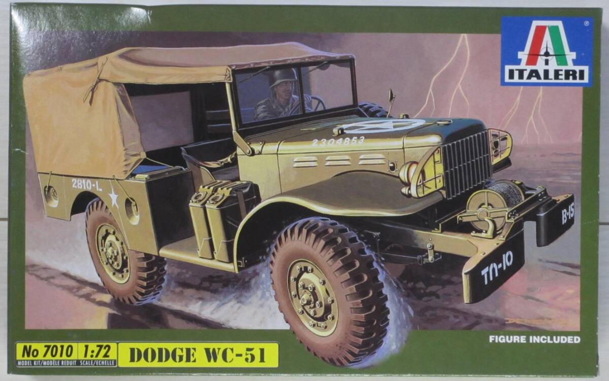 ジャンク・未組立品 ★ ITALERI / イタレリ　1/72　DODGE WC-51 ★ ダッジ WC-51　No.7010_画像1