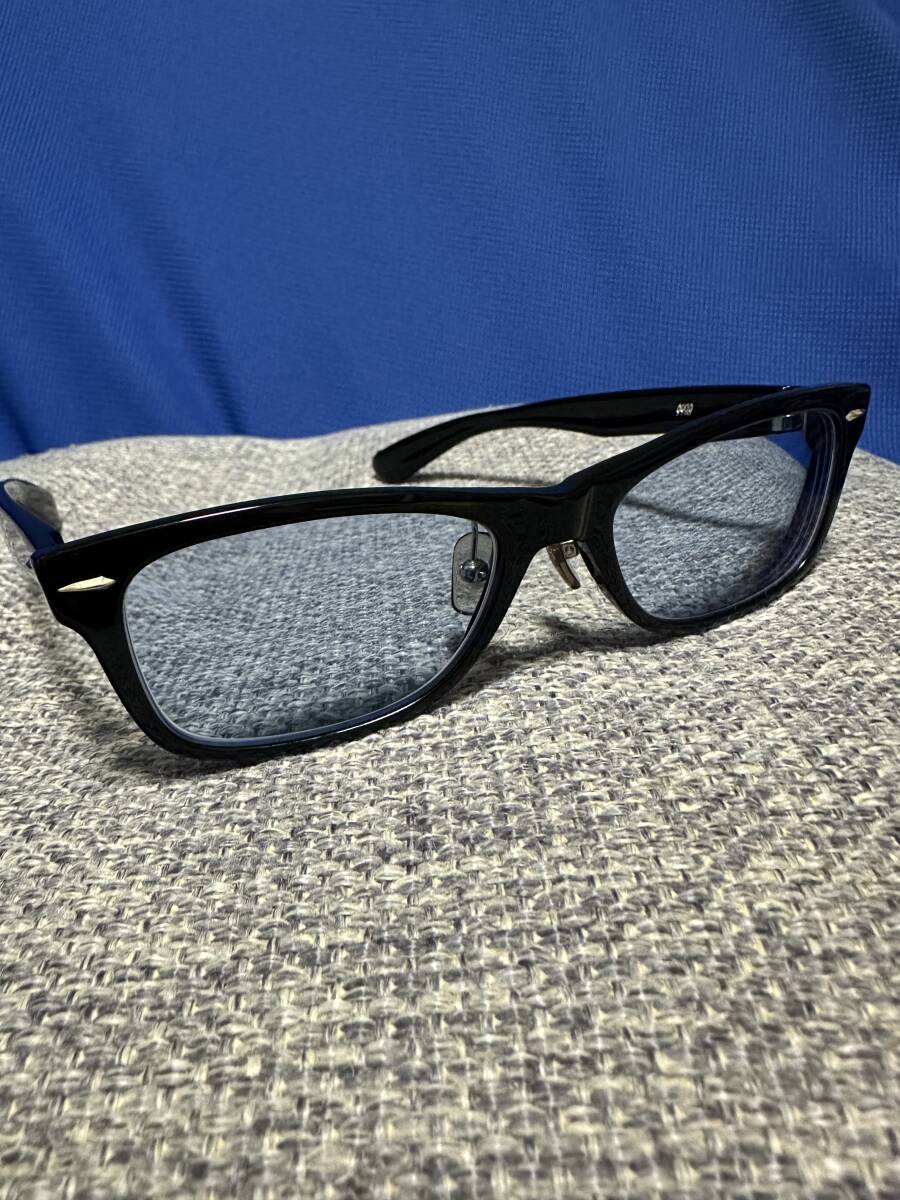 999.9 フォーナインズ NP-610 col.99 クリアブラック 極美品 セルフレーム_画像2