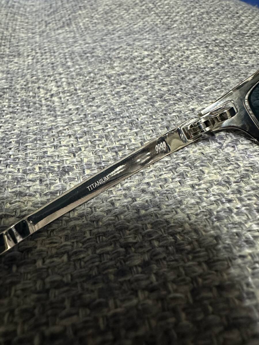 999.9 フォーナインズ S-820T col.2 シルバー メタルフレーム_画像3