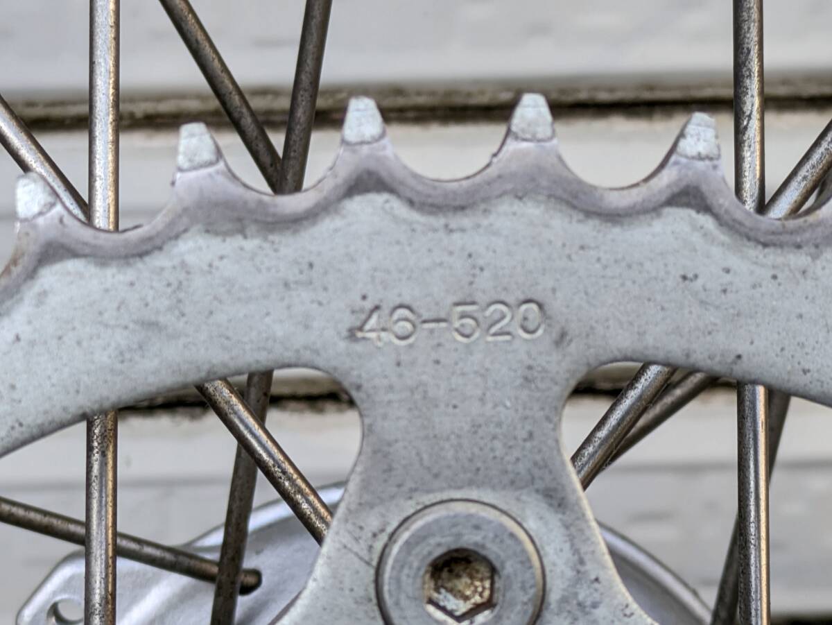 RMX250S SJ14A リアホイール スプロケット/リムロック付き_画像2