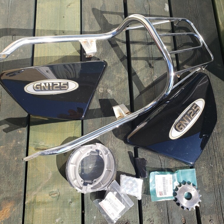 【逆輸入車】東京より スズキ GN125E NF41A ヨーロッパ仕様 欧州仕様 自賠責令和12年7月まで 機関好調 自走引取可 SUZUKI 原付2種 GN125H_画像10