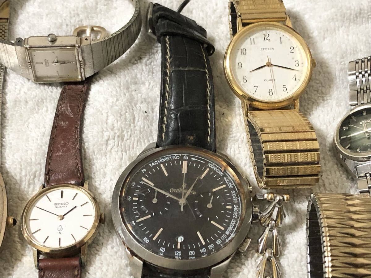 1円 SEIKO CITIZEN セイコー　シチズン クォーツ　自動巻き 腕時計　時計　現状品　カットガラス　オロビアンコ　20本　まとめ　まとめ売り_画像4