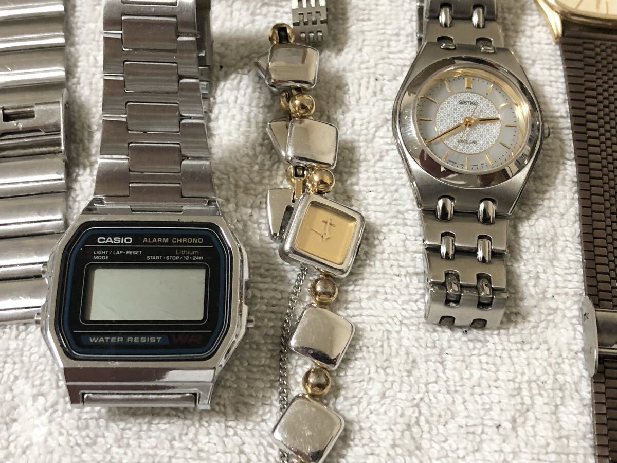 1円　SEIKO CITIZEN CASIO タイメックス　セイコー　シチズン　カシオ　20本　まとめ　まとめ売り　腕時計　時計　現状品　クォーツ　_画像4