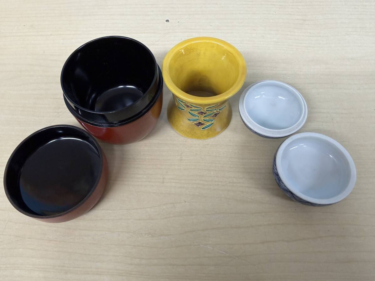 茶道具一式　短冊箱入り　煎茶道具　抹茶碗　棗　水差し　香合　他_画像7