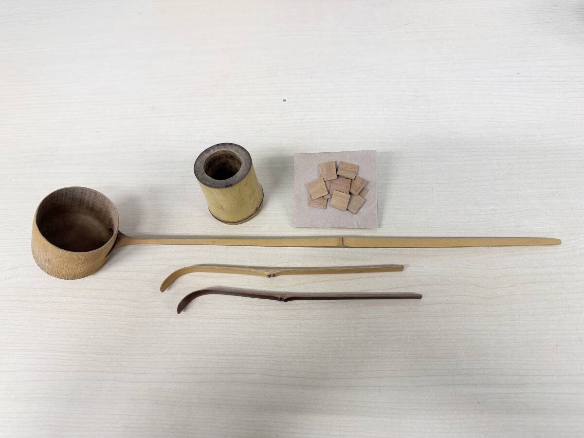 茶道具一式　短冊箱入り　煎茶道具　抹茶碗　棗　水差し　香合　他_画像8