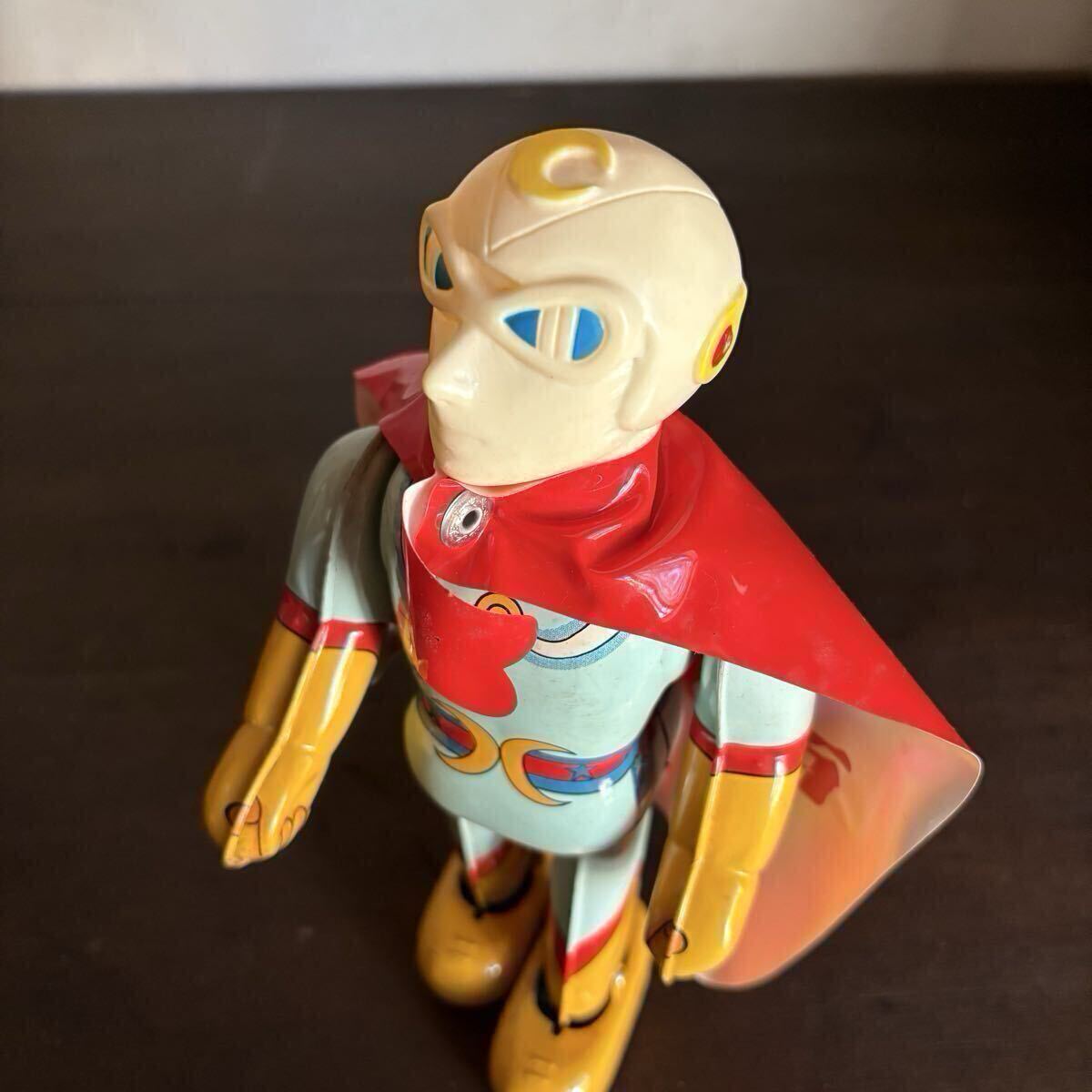  передвижной товар [ Gekko Kamen жестяная пластина zen мой фигурка ]bruma.k с коробкой подлинная вещь Showa Retro .. фирма 2 пара ходьба 