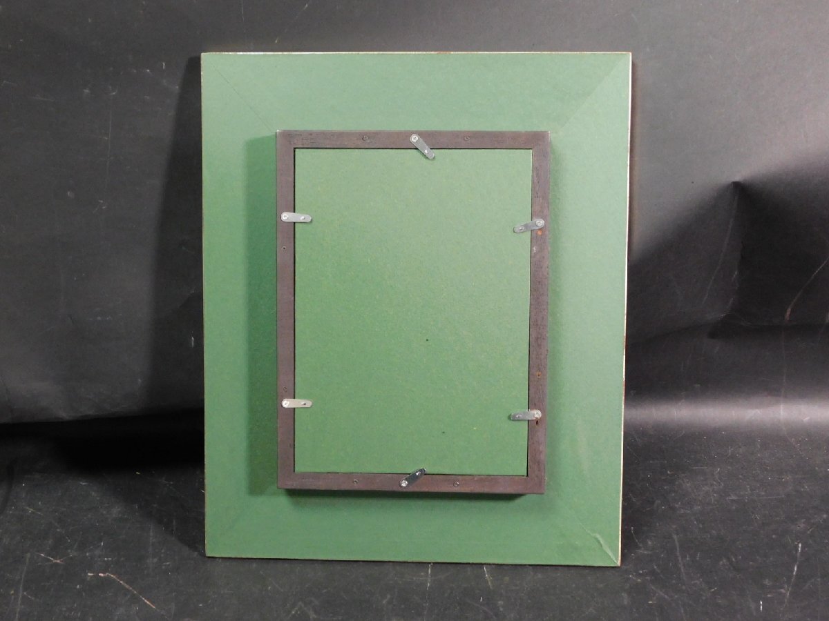 空額 額縁 SM号 油彩用 木製装飾額 銀彩(シルバー) 額装 木地 ガラス 中古品 ① w250417_画像9