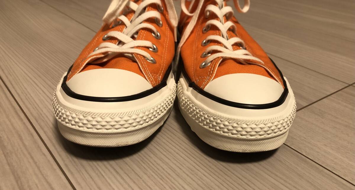 1 иен ~ прекрасный товар CONVERSE ALL STAR J OX Hi сделано в Японии orange 27.5cm US 9 все Star высокий молния Taylor спортивные туфли 