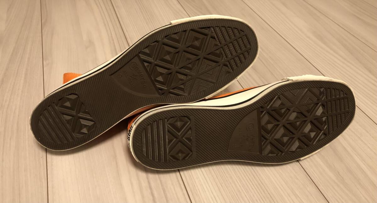 1 иен ~ прекрасный товар CONVERSE ALL STAR J OX Hi сделано в Японии orange 27.5cm US 9 все Star высокий молния Taylor спортивные туфли 