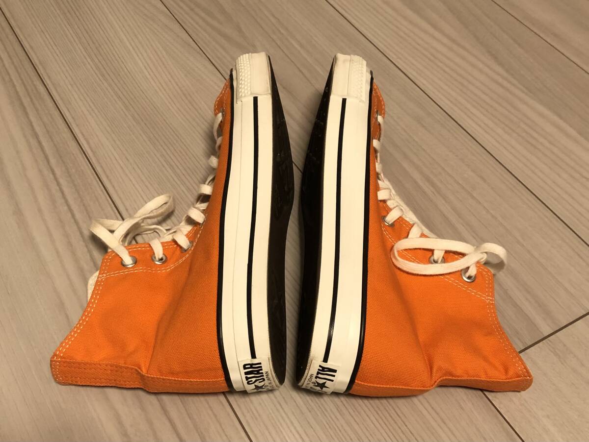1 иен ~ прекрасный товар CONVERSE ALL STAR J OX Hi сделано в Японии orange 27.5cm US 9 все Star высокий молния Taylor спортивные туфли 