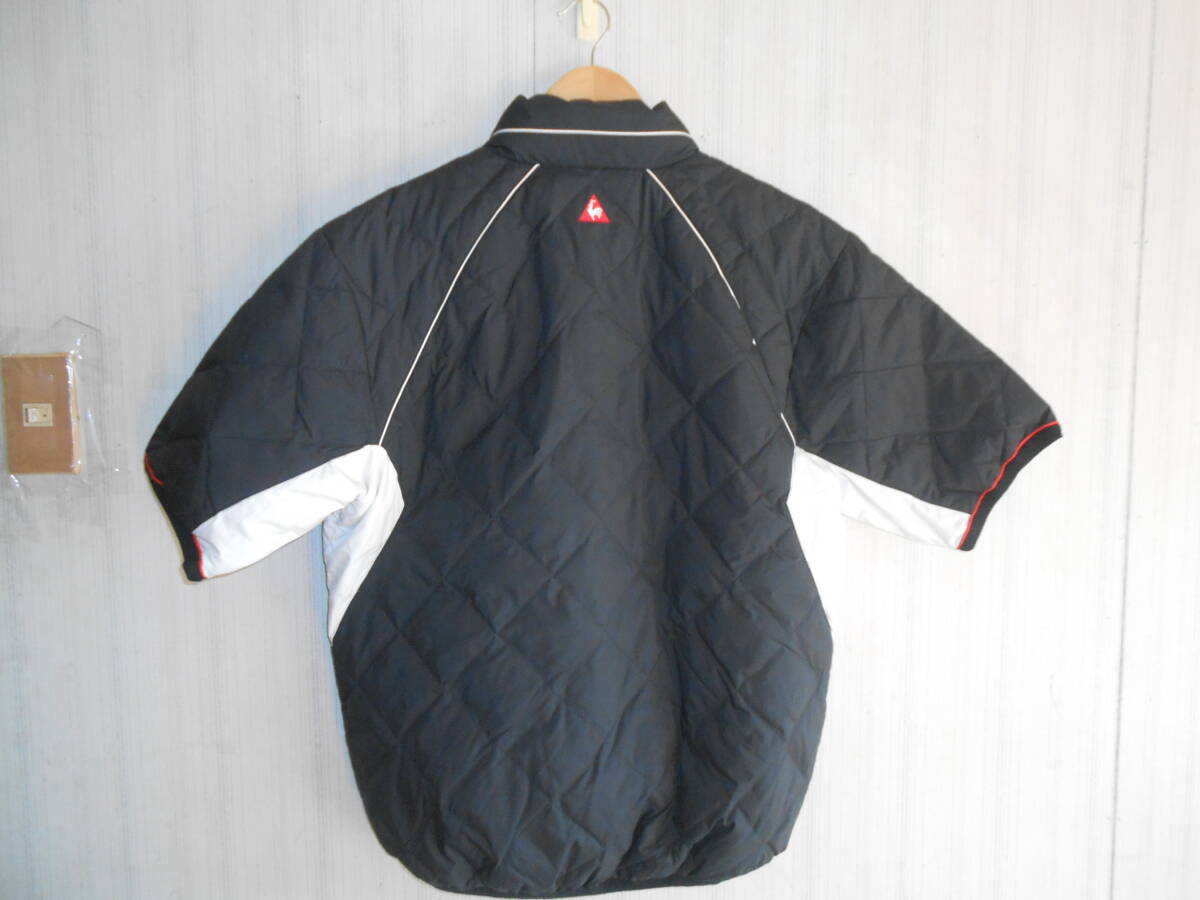 良好ルコックゴルフダウン防寒ウインドウジャケット黒L QG6651_画像3