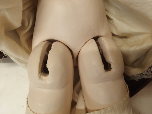 1150193w【Collectors Doll JUMEAU CD-102】コレクターズドール ジュモー ビスクドール/中古品/全長46㎝程/昭和レトロ 陶器 西洋人形_画像7