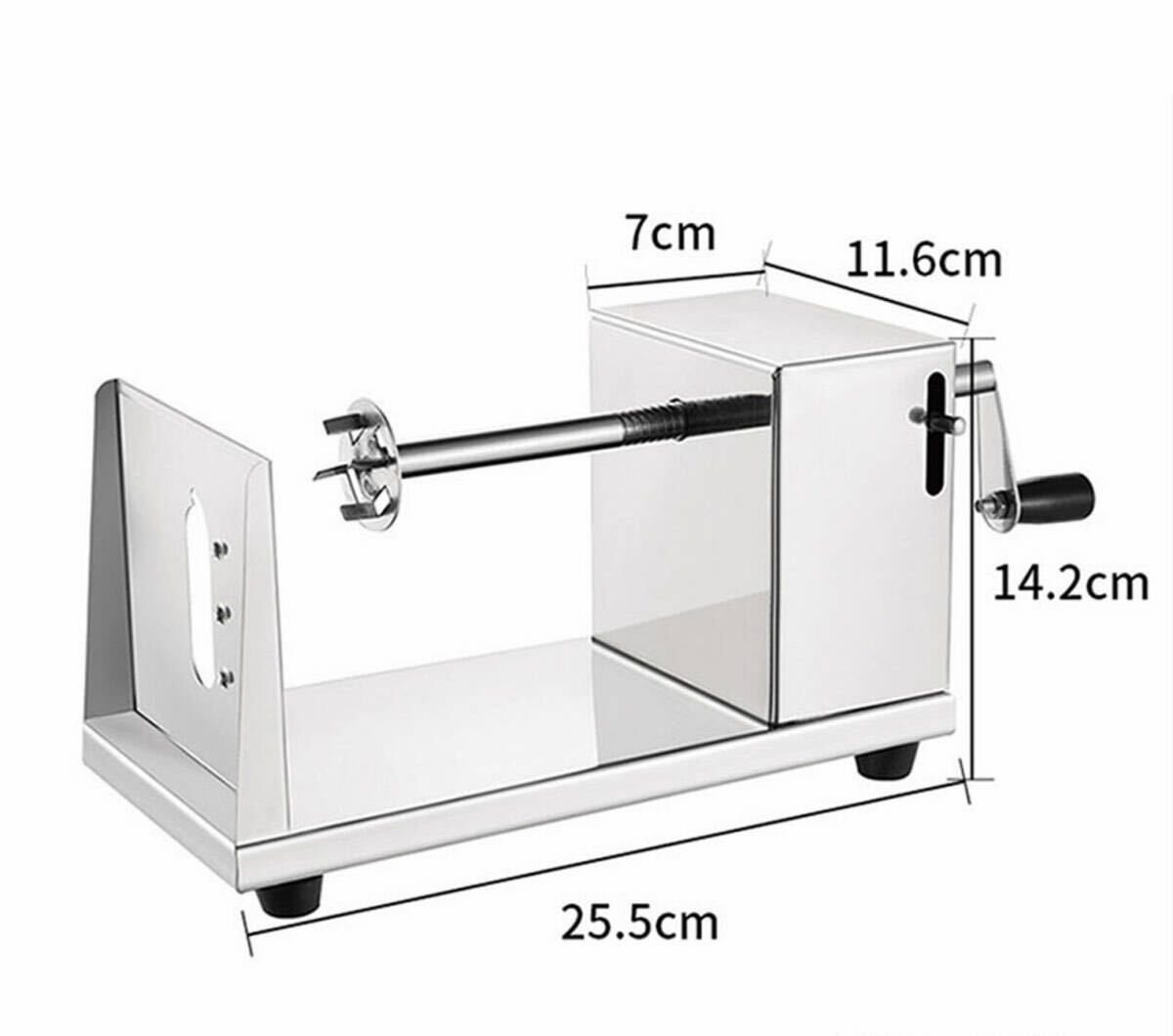 トルネードポテトカット スパイラル型 ポテトカッター クルクル お祭りの屋台 パーティ 家庭用 業務用 美味しいトルネードポテト作り_画像6