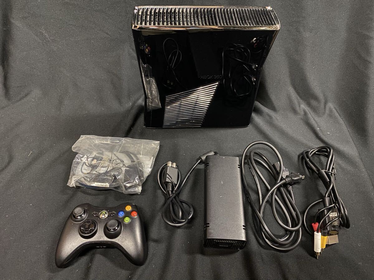 ★XBOX360 本体★中古品/Microsoft/マイクロソフト/プレミアムリキッドブラック/250GB/箱付き/動作未確認/ ゲーム1_画像4