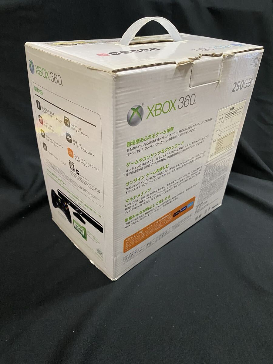★XBOX360 本体★中古品/Microsoft/マイクロソフト/プレミアムリキッドブラック/250GB/箱付き/動作未確認/ ゲーム1_画像2