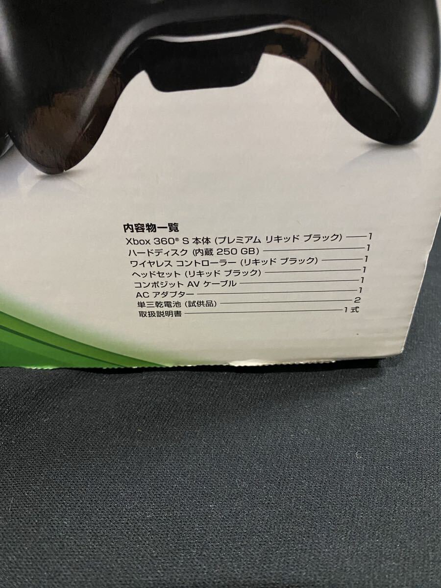 ★XBOX360 本体★中古品/Microsoft/マイクロソフト/プレミアムリキッドブラック/250GB/箱付き/動作未確認/ ゲーム1_画像3