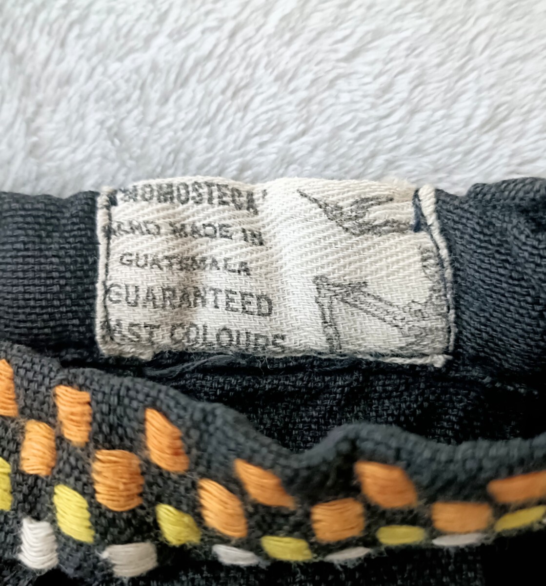 グアテマラ製 ハンドメイドスカート 民族衣装 手織 キッズ エスニック フォークロア アニマル 刺繍 ヴィンテージ古着 ヒッピー ボヘミアン_画像7