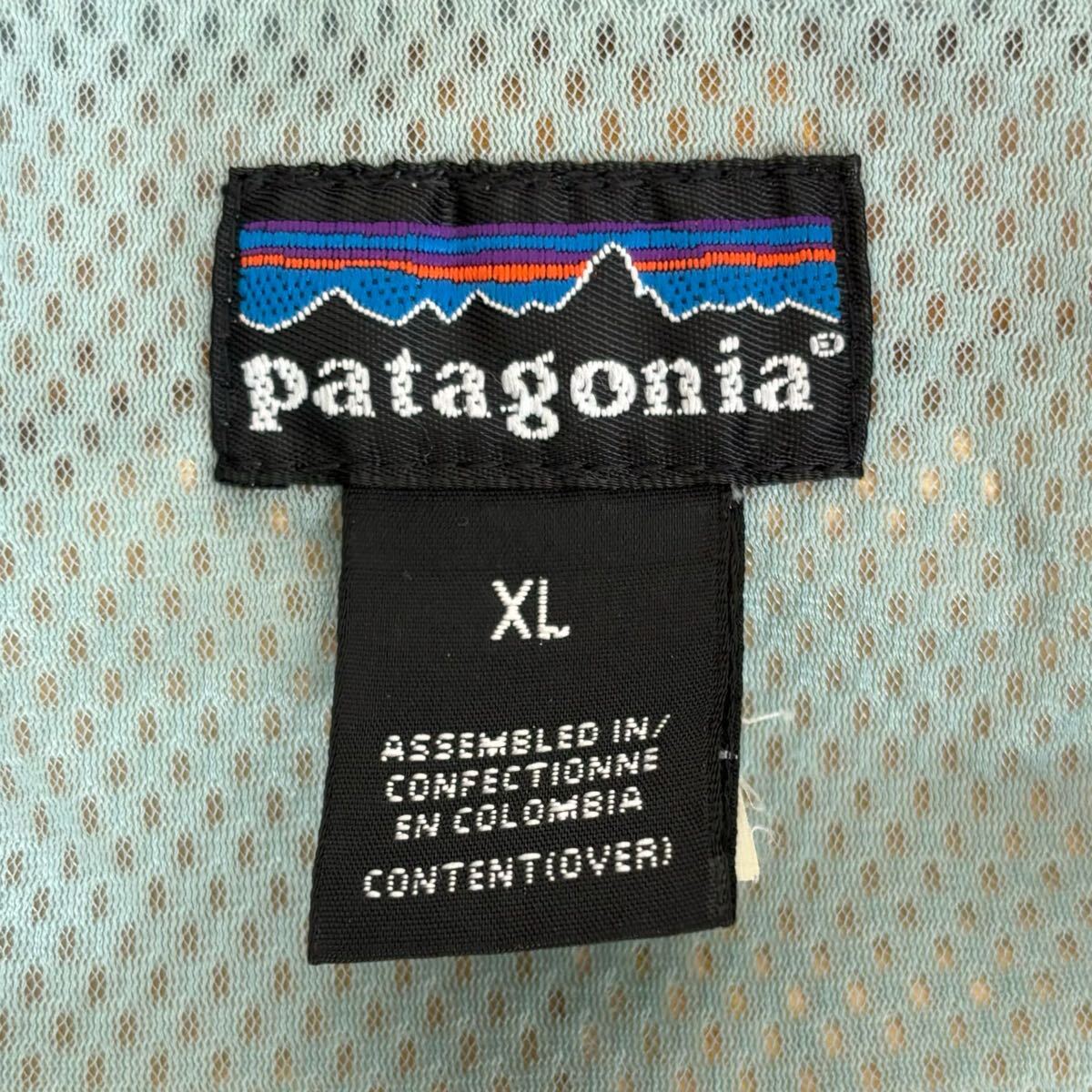 U■patagonia パタゴニア メンズ ナイロンジャケット XLサイズ 黄色 アウター アウトドアウェア マウンテンパーカー 裏メッシュ フード収納_画像3