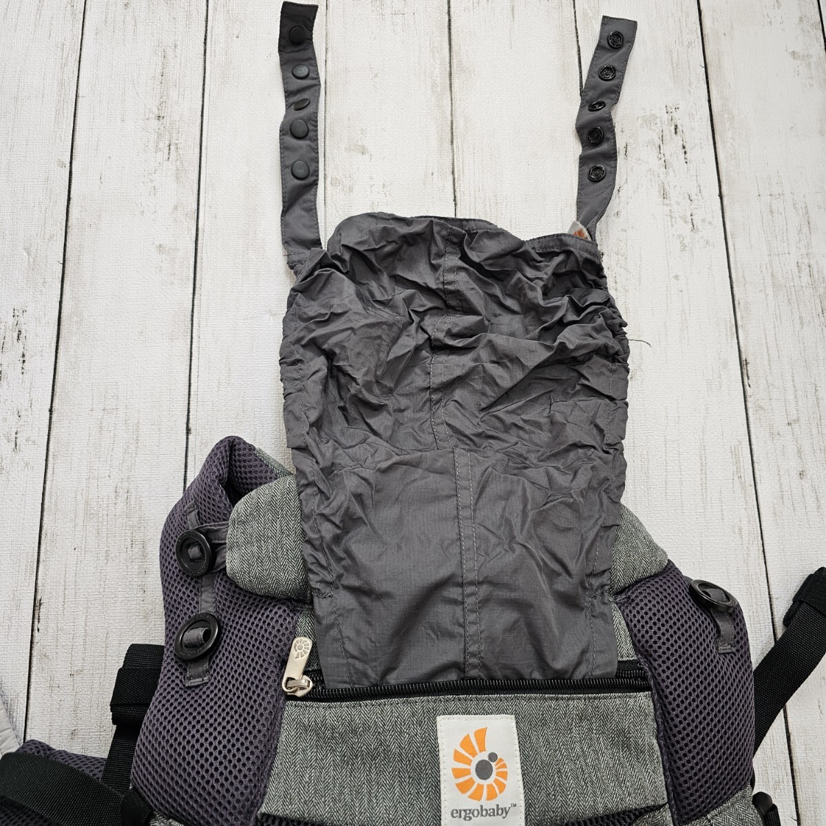 S■ ergobaby エルゴベビー 抱っこ紐 オムニ360 クールエア レディース メンズ 新生児 ベビー 子ども メッシュ グレー 3.2kg～20kg_画像5