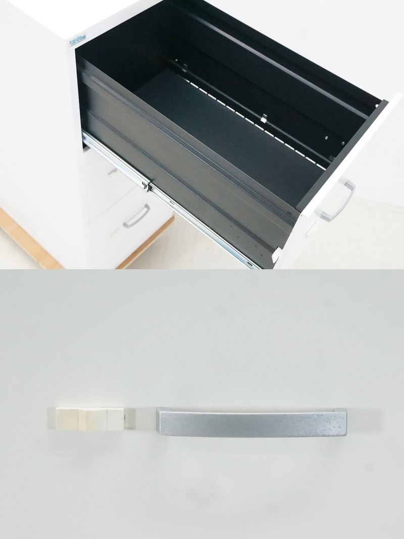 東ハ:スチール家具ブランド【ceha社】オフィス家具 ファイリングキャビネット 高さ約101.5㎝ 幅約40×奥行約63㎝ 鍵付き書庫 ★送料無料★_画像5