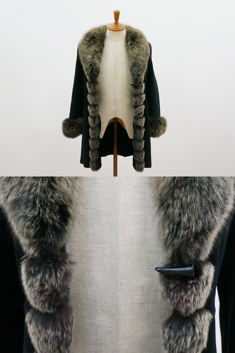 東ハ:【DENNIS】SEUNG FUR FASHION ファーコート 身幅約45㎝ 着丈約80.5㎝ ウィメンズ レディース 防寒コート ★送料無料★_画像8