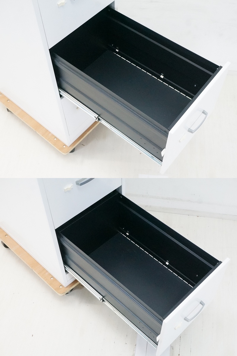 東ハ:スチール家具ブランド【ceha社】オフィス家具 ファイリングキャビネット 高さ約101.5㎝ 幅約40×奥行約63㎝ 鍵付き書庫 ★送料無料★_画像6