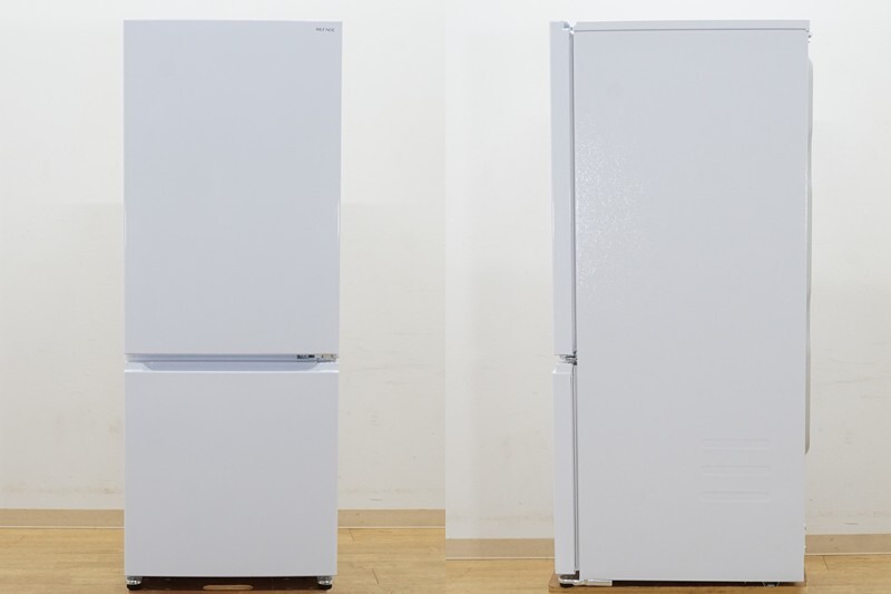 前ダ：【ヤマダオリジナル】REFAGE 2ドア 冷凍冷蔵庫 159L YRZ-F15MW 2025年 ホワイト系 耐熱トップテーブル ★送料無料★_画像2