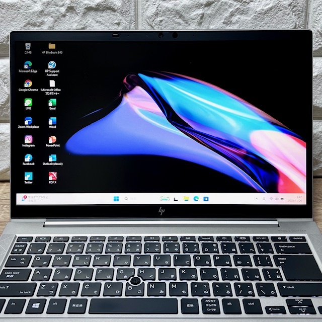《2021》薄型軽量ハイスペック【 HP EliteBook 840 Aero G8 】Corei7-1165G7☆NVMeSSD512GB☆メモリ16GB☆カメラ☆LTE☆Wi-Fi6☆覗き見防止_画像2