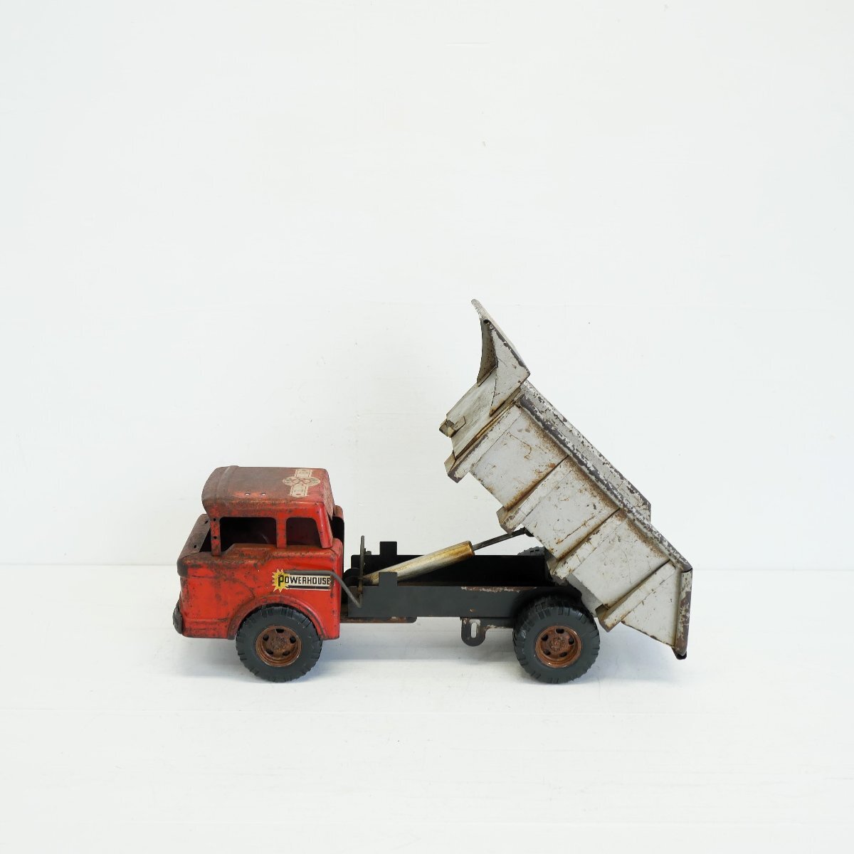 1950's-60's [Marx Toys] Vintage игрушка грузовик / POWER HOUSE самосвал игрушка игрушка дисплей мелкие вещи #510-55-247-284