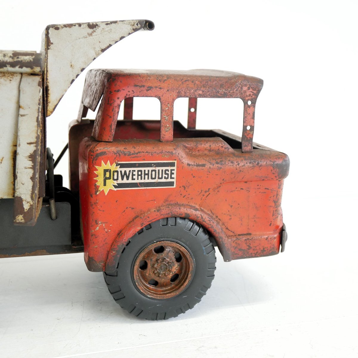 1950's-60's [Marx Toys] Vintage игрушка грузовик / POWER HOUSE самосвал игрушка игрушка дисплей мелкие вещи #510-55-247-284