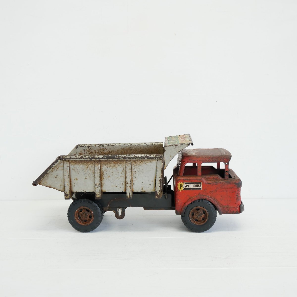 1950's-60's [Marx Toys] Vintage игрушка грузовик / POWER HOUSE самосвал игрушка игрушка дисплей мелкие вещи #510-55-247-284