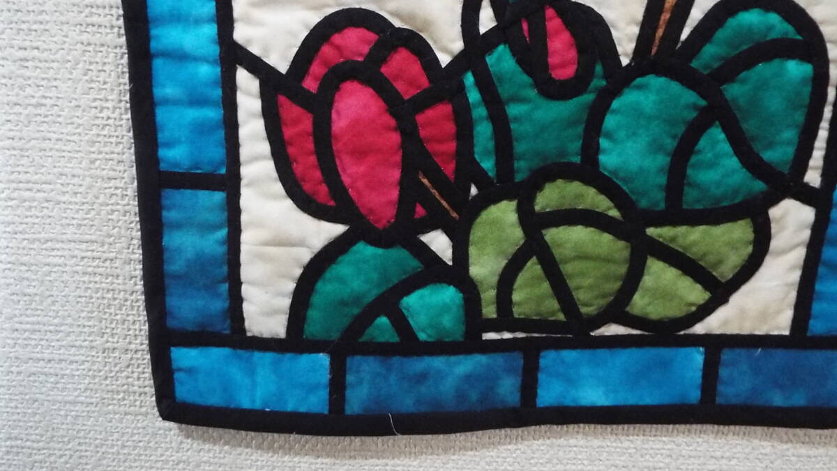 シクラメンのステンドグラス（ハンドメイド）_画像3
