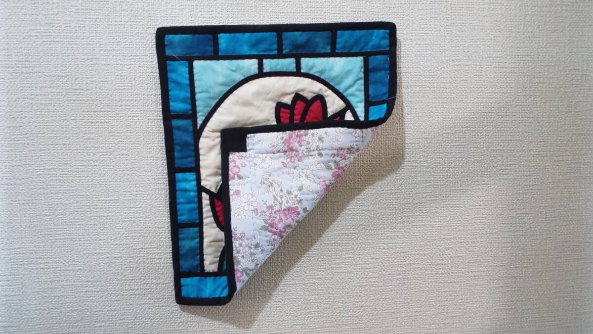 シクラメンのステンドグラス（ハンドメイド）_画像4