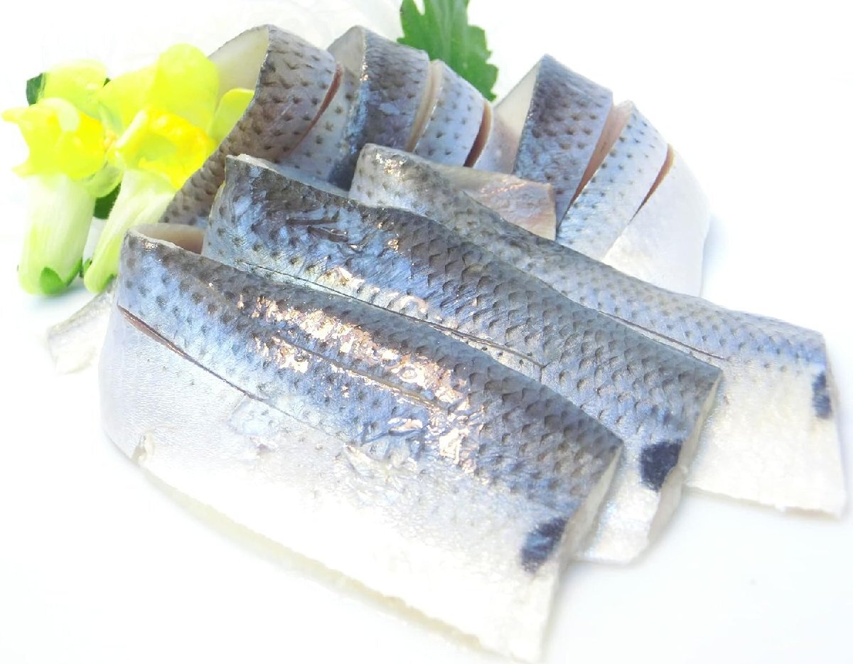 【Max】寿司ネタ 小肌 こはだ 新子 6g スライス 片身20枚 小肌 酢〆 しめこはだ コハダ フィーレ_画像1