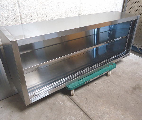 ★中古 業務用 アズマ製作所 AZUMA ステンレス製 吊戸棚 天吊り棚 天吊棚 120x30x45cm 現状品 店舗用品 厨房用品 内装備品 衛生許可_画像4