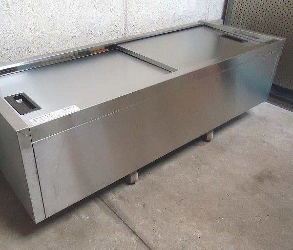 ★中古 業務用 アズマ製作所 AZUMA ステンレス製 吊戸棚 天吊り棚 天吊棚 120x30x45cm 現状品 店舗用品 厨房用品 内装備品 衛生許可_画像6