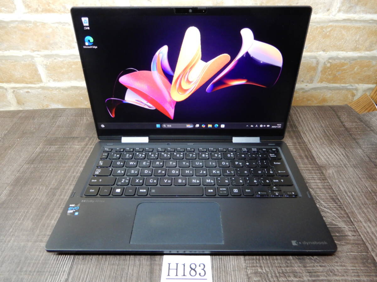 H183☆第11世代 Core i7☆タッチパネル13ｗ液晶ノート★Windows11☆SSD 256GB & WEBカメラ☆メモリ8GB☆無線LAN☆東芝☆Dynabook VZ / HPL_画像3