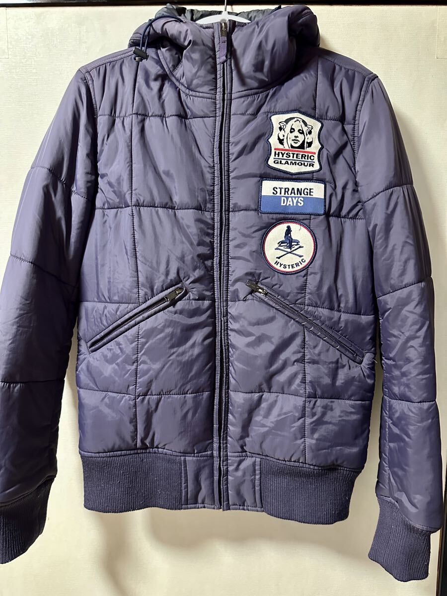 Hysteric Glamour пуховик HYSTERIC GLAMOUR лиловый S размер Hysteric Glamour пуховик HYSTERIC GLAMOUR лиловый S размер