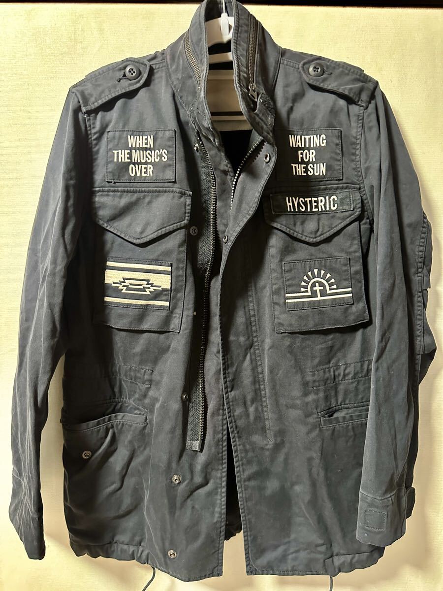 HYSTERIC GLAMOUR Hysteric Glamour милитари жакет M-65 черный S размер HYSTERIC GLAMOUR Hysteric Glamour милитари жакет M-65 черный S размер