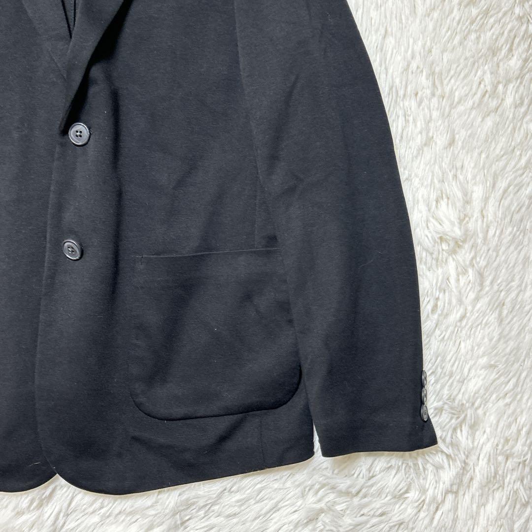 ユニクロ セットアップ ジャージージャケット ジャージーパンツ フォーマル 黒 09FABB_画像3